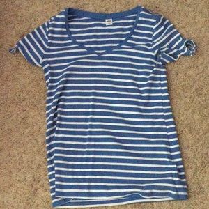Blue striped medium shirt from Old Navy